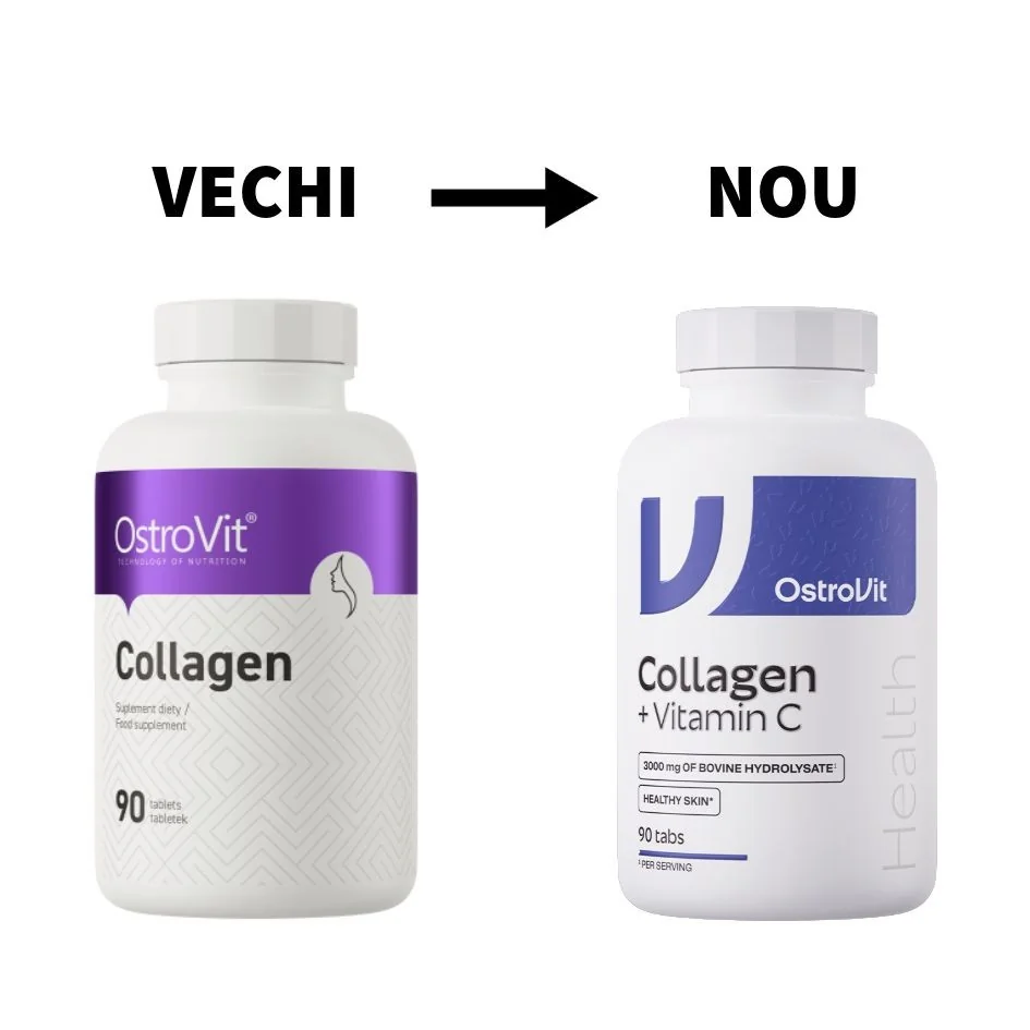 Colagen hidrolizat cu Vitamina C, 90 tablete, OstroVit