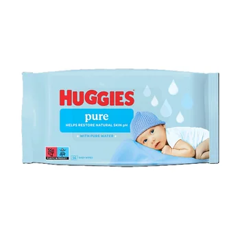 Servetele umede pentru copii Pure, 56 bucati, Huggies