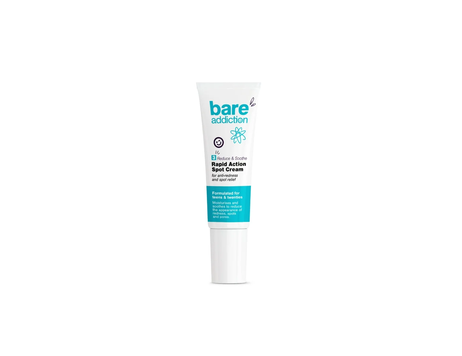 Crema cu actiune rapida impotriva imperfectiunilor pentru tineri, 15ml, Bare Addiction