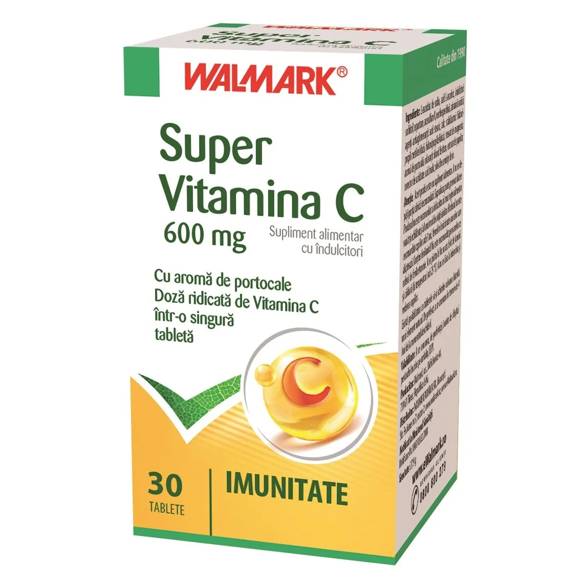 Super Vitamina C, 30 tablete, Walmark
