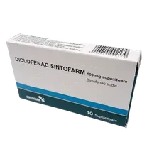 Diclofenac 100mg, 10 supozitoare, Sintofarm