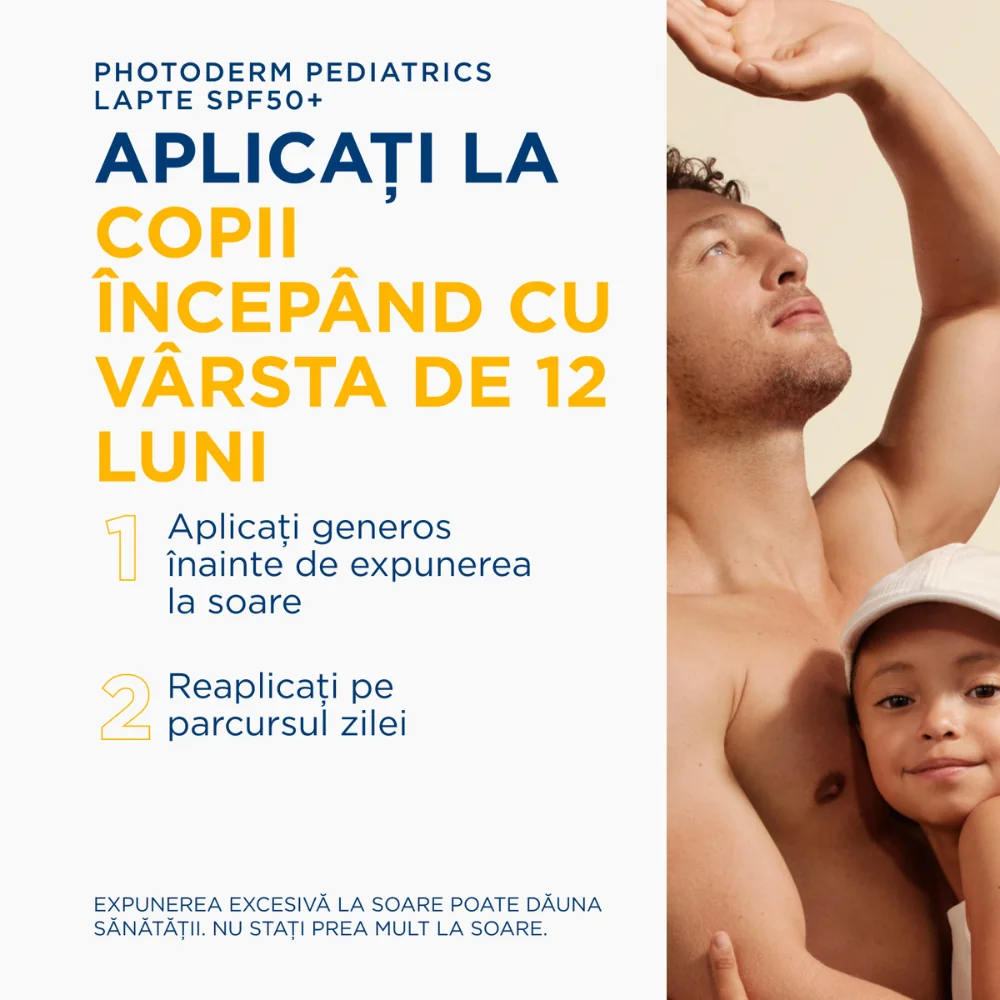 Lotiune cu protectie solara SPF 50+ pentru copii Photoderm Pediatrics, 200ml, Bioderma