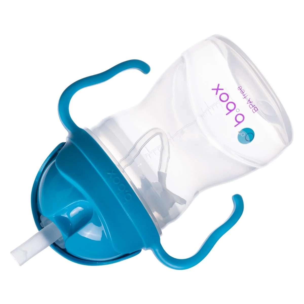 Cana cu pai pentru 6 luni+ Albastru, 240ml, Bbox