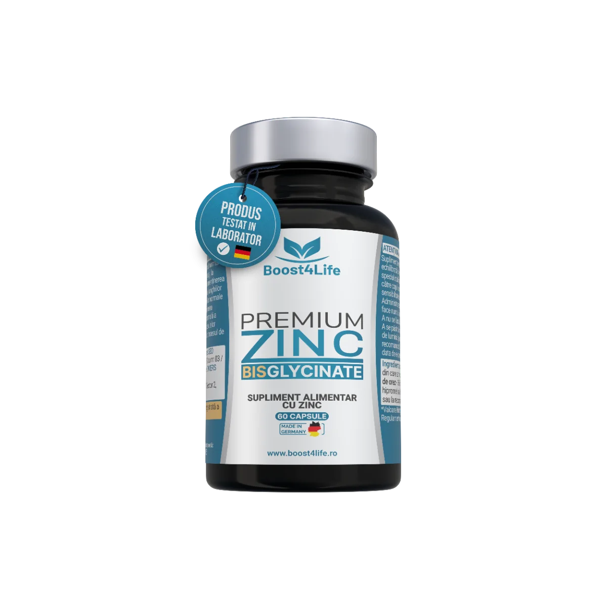 Zinc Bisglicinat Premium 83.35 mg, 60 capsule, Boost4Life