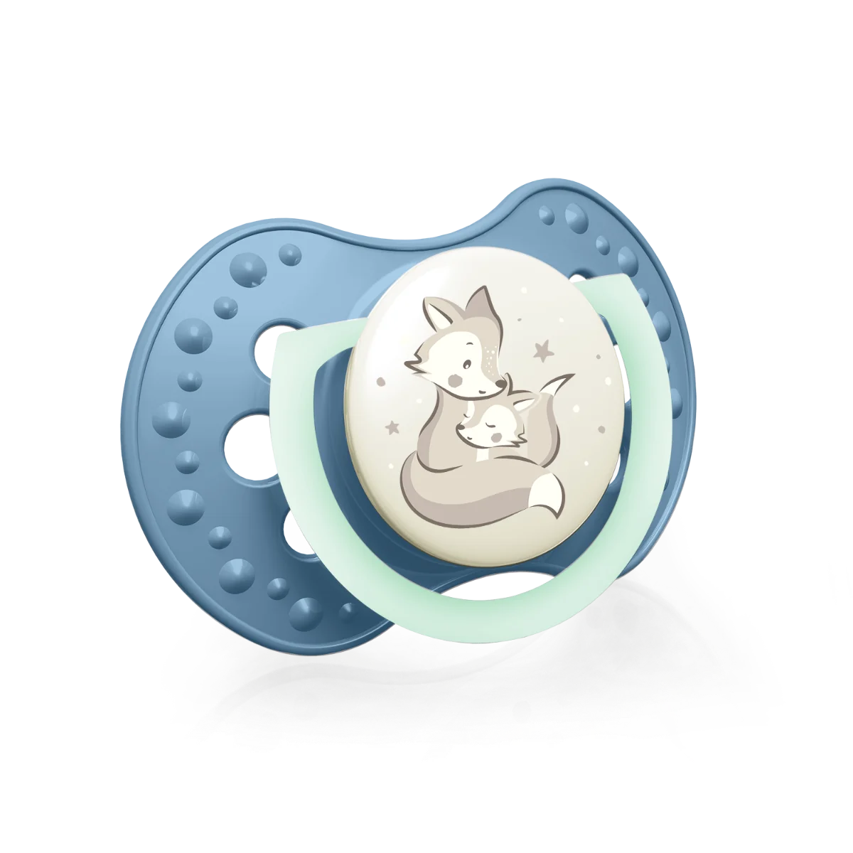 Set suzete din silicon pentru +18 luni Dynamic Night&Day 22/916BOY, 2 bucati, LOVI