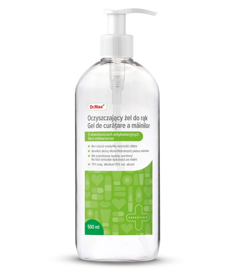 Dr.Max Gel cu efect antibacterian pentru curatarea mainilor, 500ml