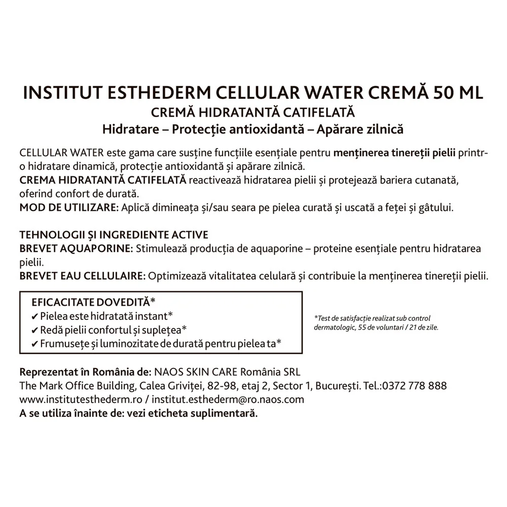 Crema Cellular Water, 50ml, Institut Esthederm