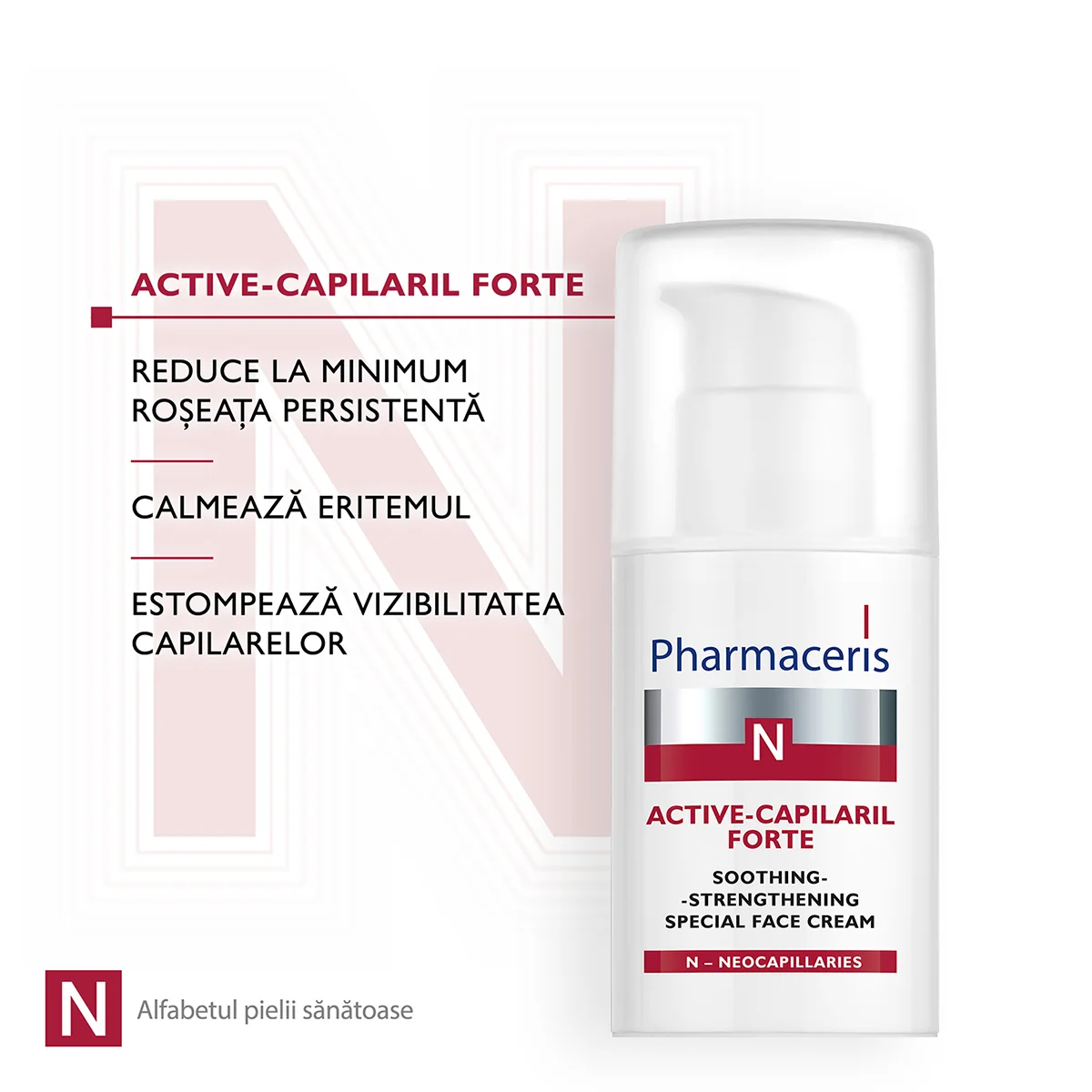 Crema calmanta pentru fata Active-Capilaril N, 30ml, Pharmaceris