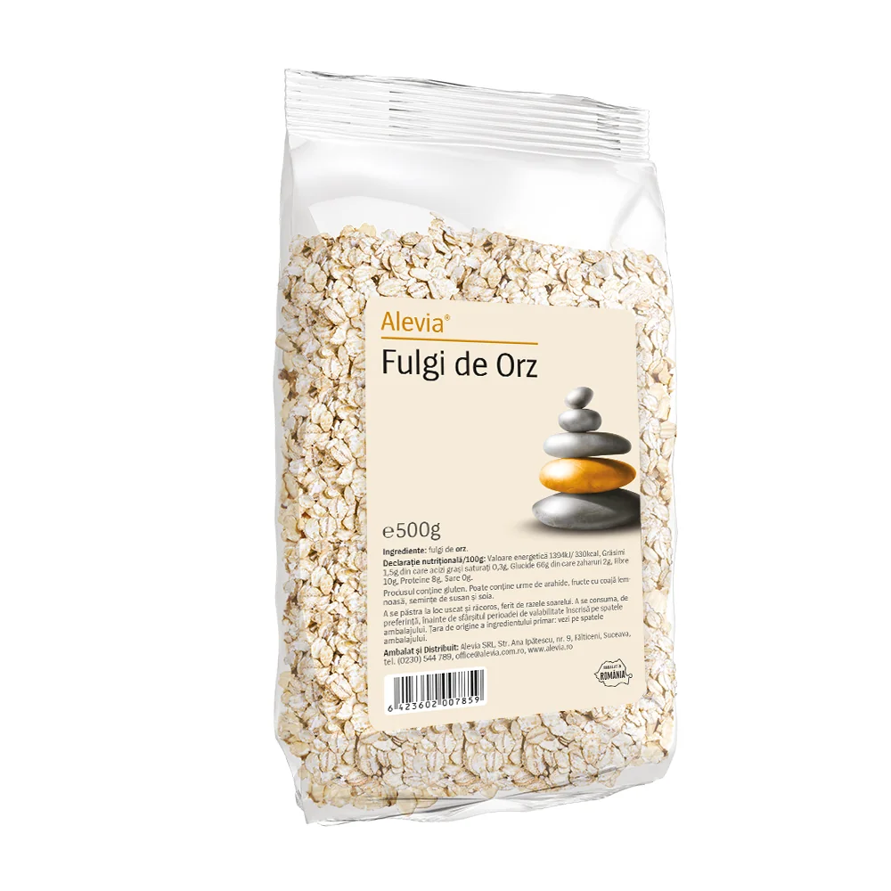 Fulgi de orz, 500g, Alevia 