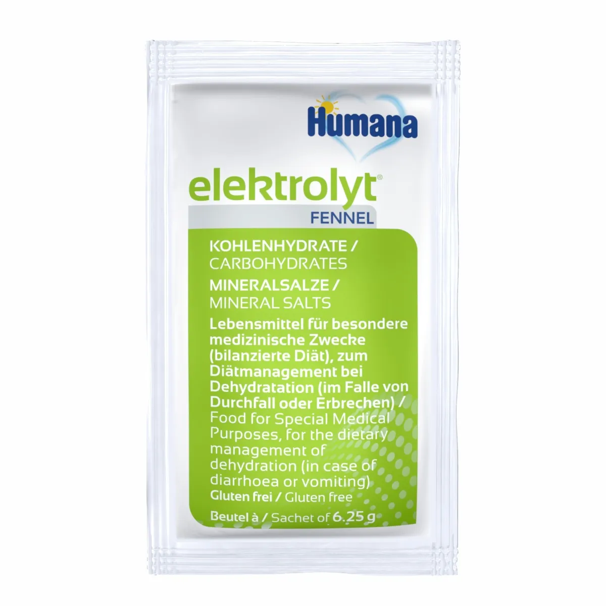 Elektrolyt cu fenicul pentru +0 luni, 75g, Humana 