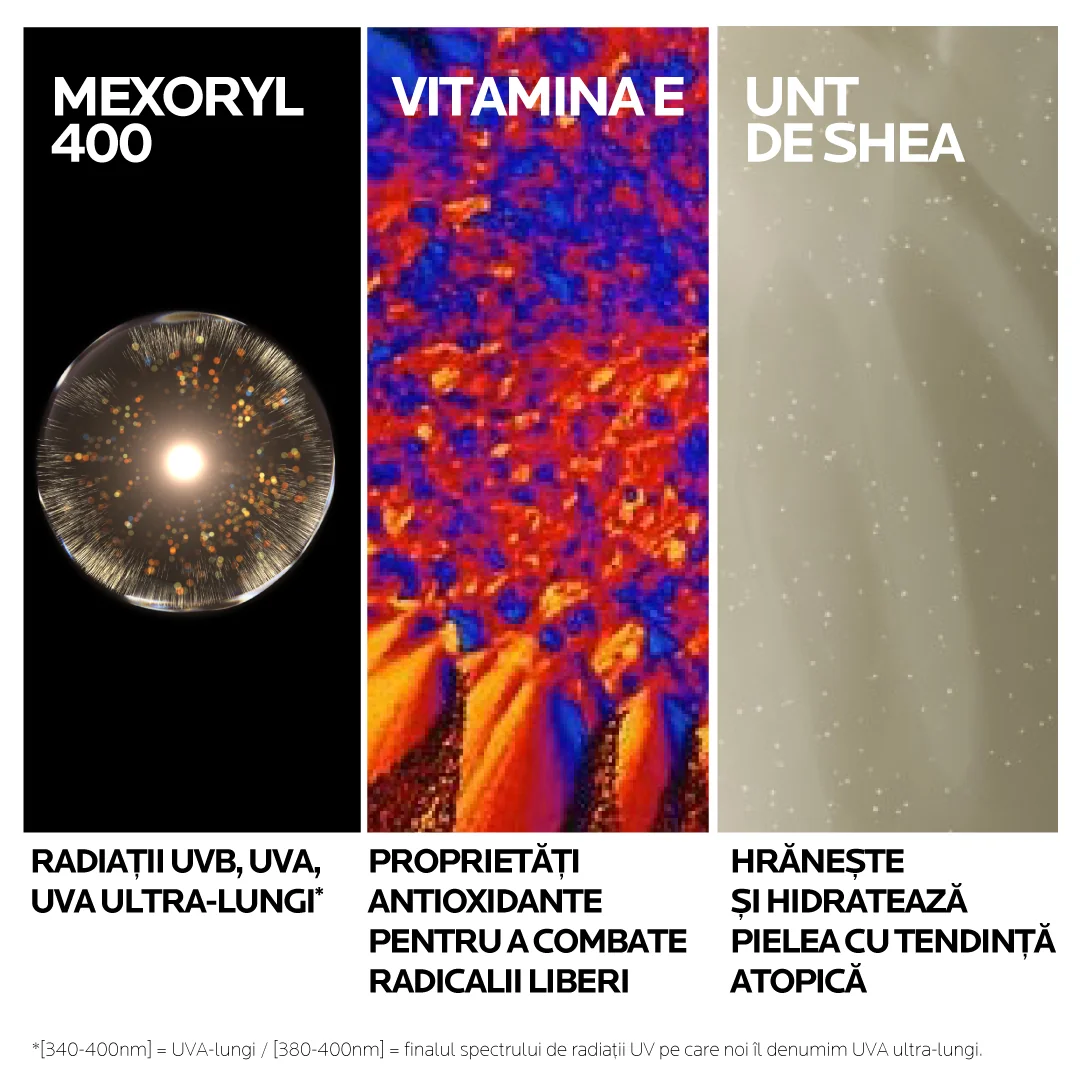 Spray invizibil cu protectie solara potrivit pentru pielea sensibila sau cu tendinta atopica a copiilor SPF50+ Anthelios UVMUNE 400 Dermo-Pediatrics, 200ml, La Roche-Posay