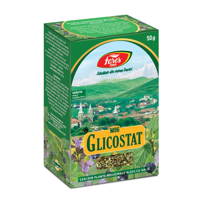 Ceai Glicostat, 50g, Fares