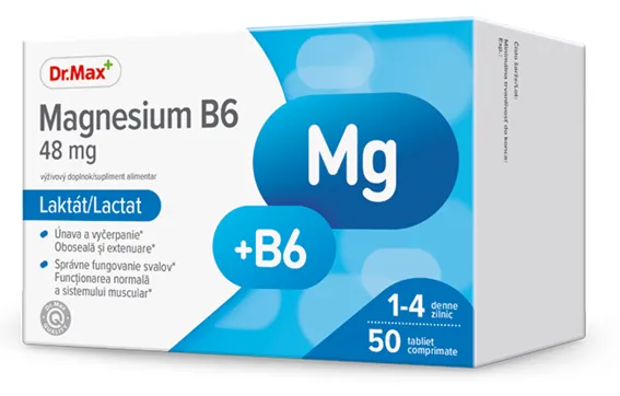 Dr. Max Magnesium B6​, 50 comprimate