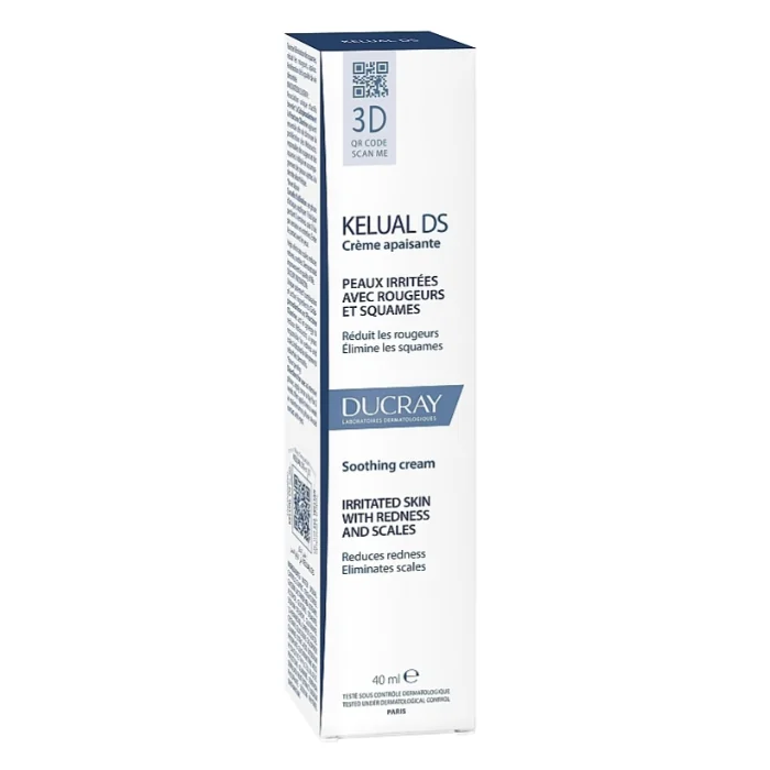 Crema calmanta pentru reducerea scuamelor cu efect anti-recidiva Kelual DS, 40ml, Ducray