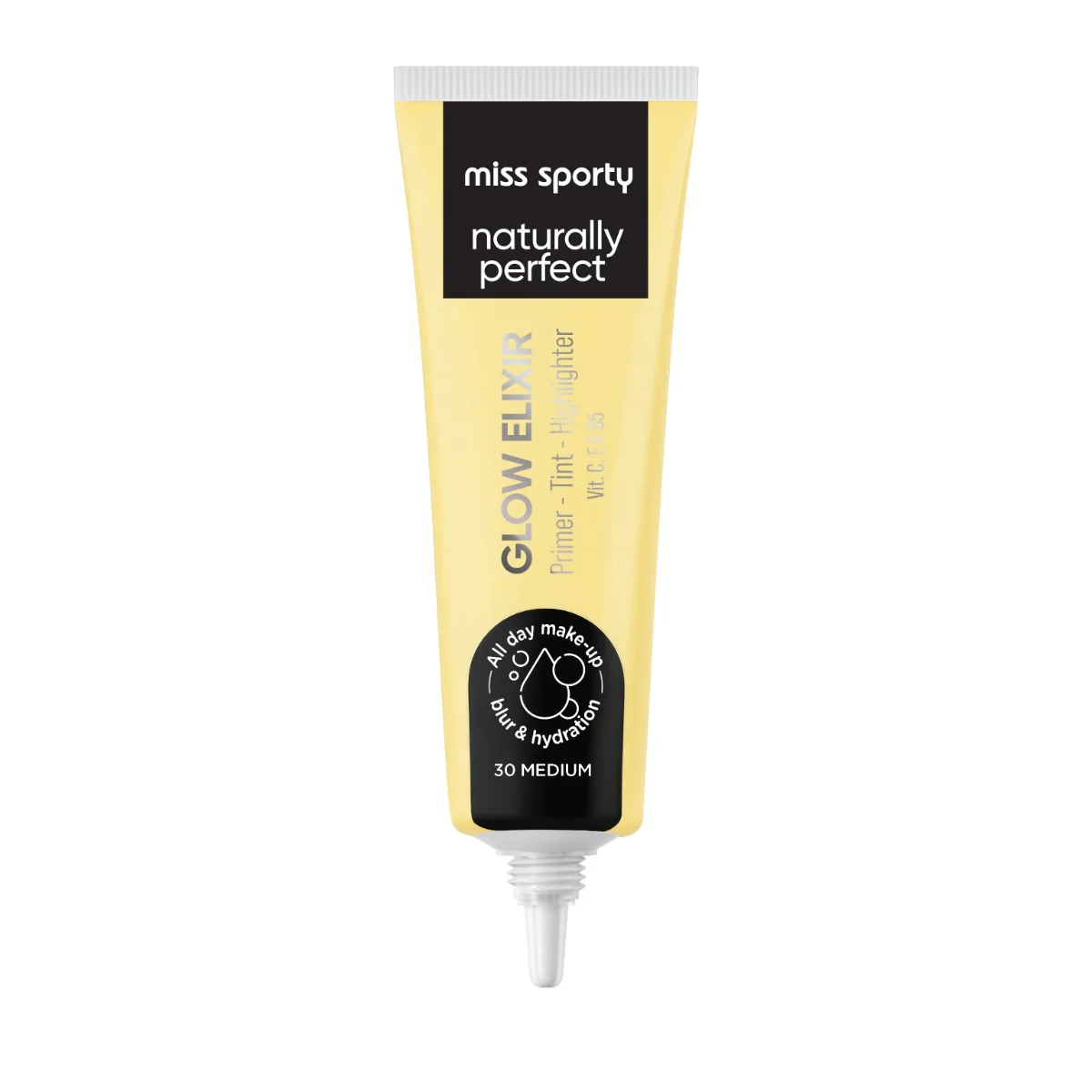 Baza de machiaj 3In1 Naturally Perfect Glow Elixir 30 Medium, 20ml, Miss Sporty