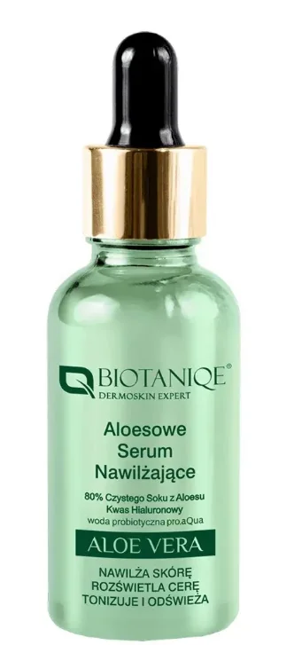 Ser pentru fata hidratant cu Aloe Vera, 20ml, Biotaniqe