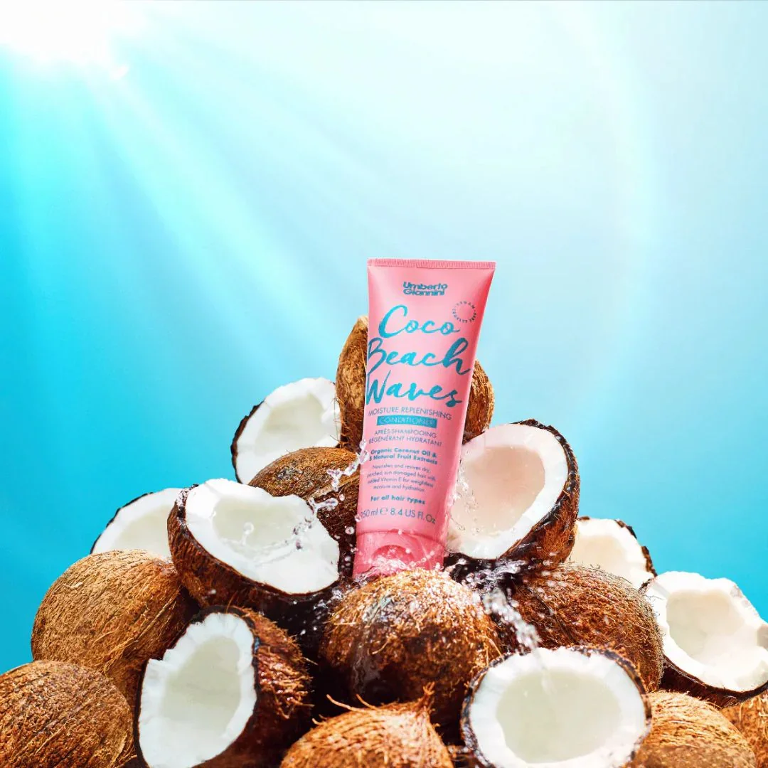 Balsam hidratant pentru bucle lejere Coco Beach Waves, 250ml, Umberto Giannini 