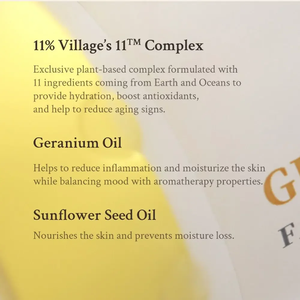 Ser facial nutritiv tip spray Geranium Blossom Fresh Dewy, 100ml, Village 11 Factory