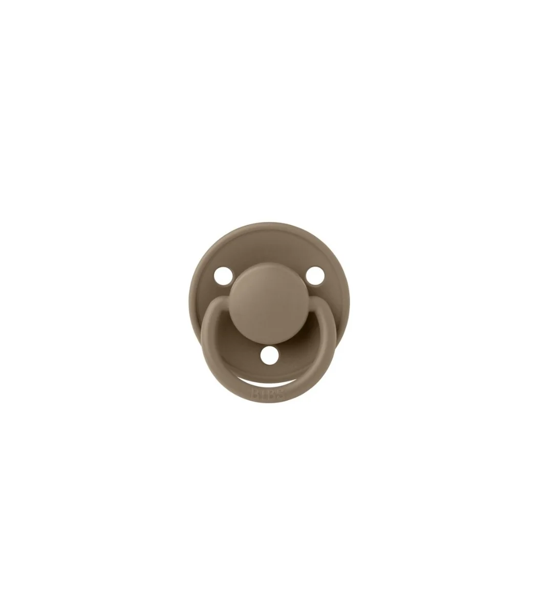 Suzeta din silicon cu tetina rotunda marime universala (0-3 ani) De Lux Dark Oak, 1 bucata, Bibs