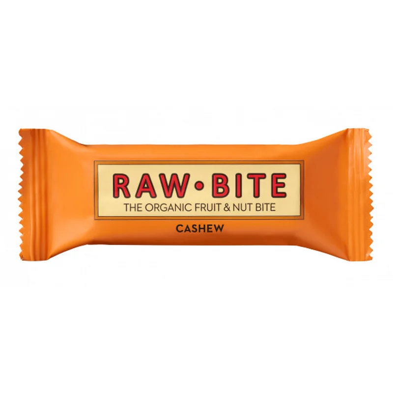 Baton vegan cu cacao si caju Cashew, 50g, Raw Bite
