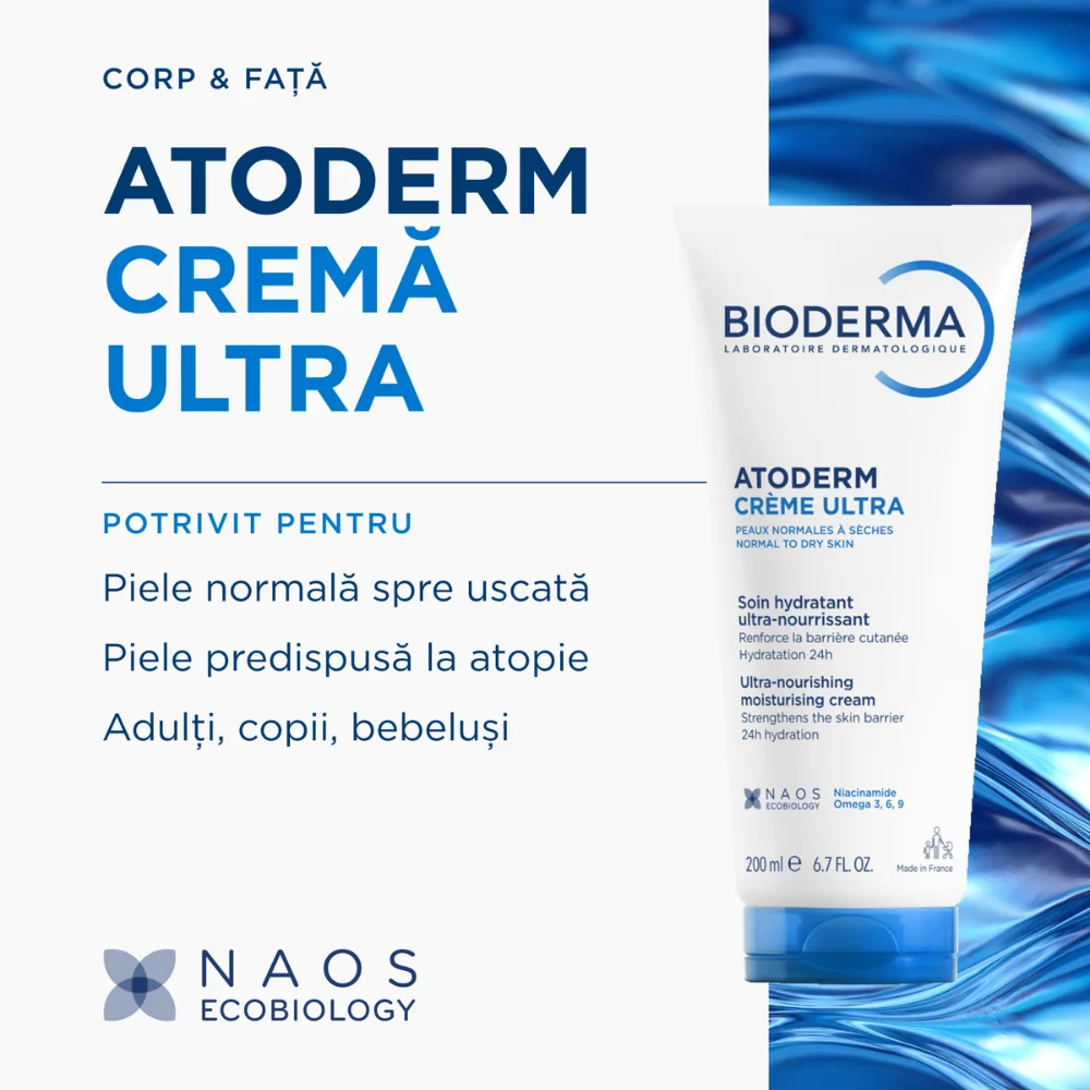 Crema ultra Atoderm, 200ml, Bioderma