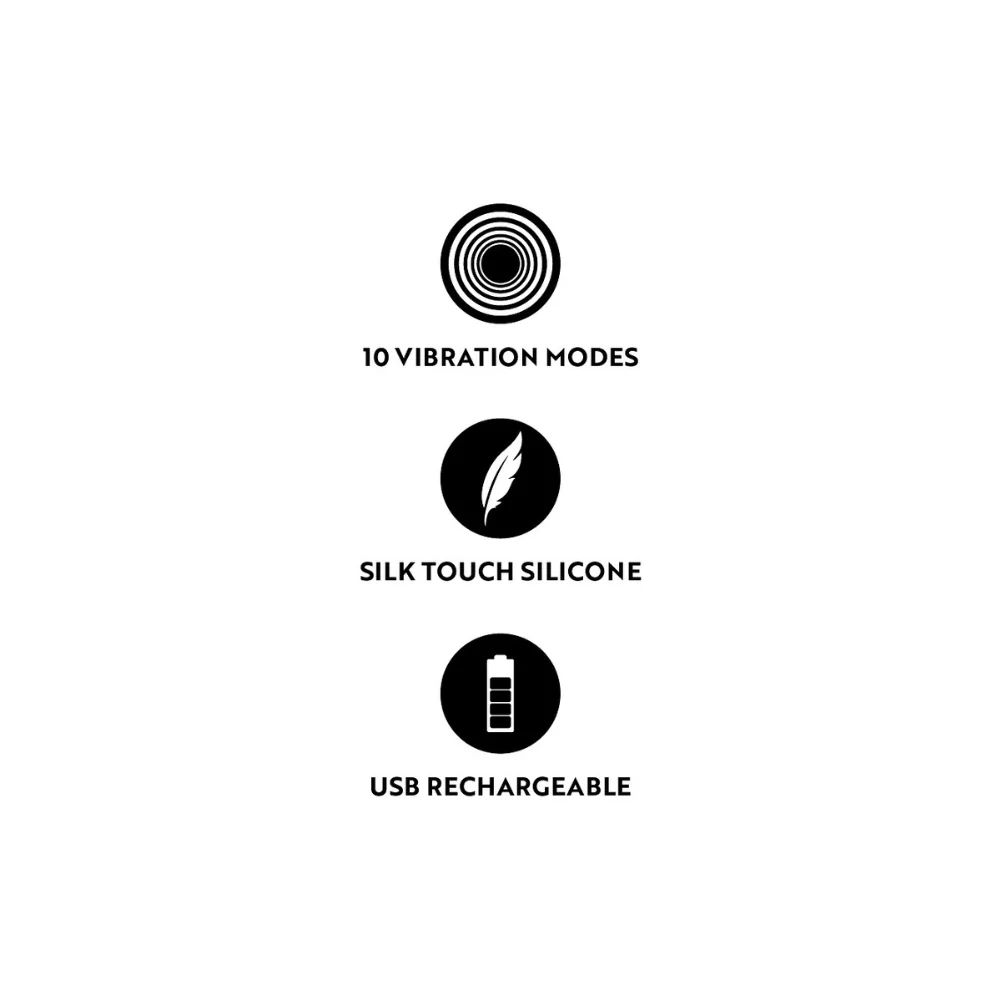 Mini vibrator iepuras cu 10 moduri de vibratie mov, 1 bucata, Cuties