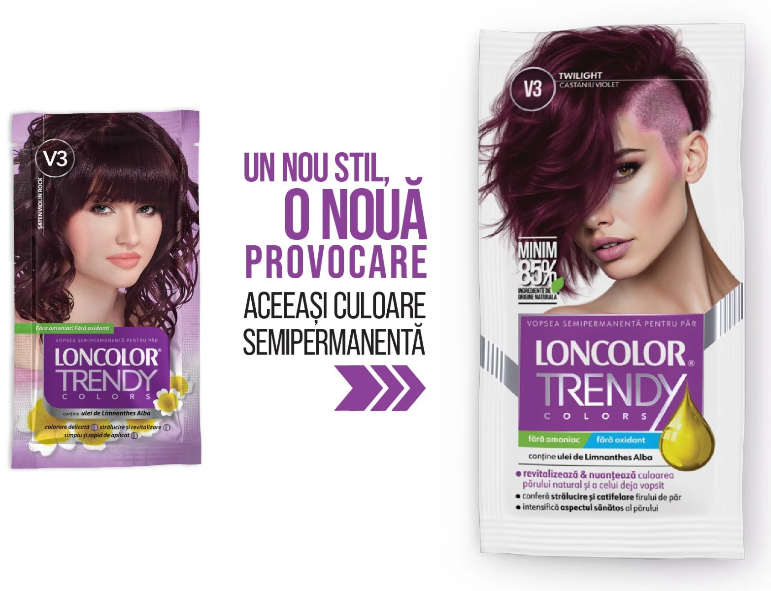 Vopsea semipermanenta Trendy Colors V3, 50ml, Loncolor 