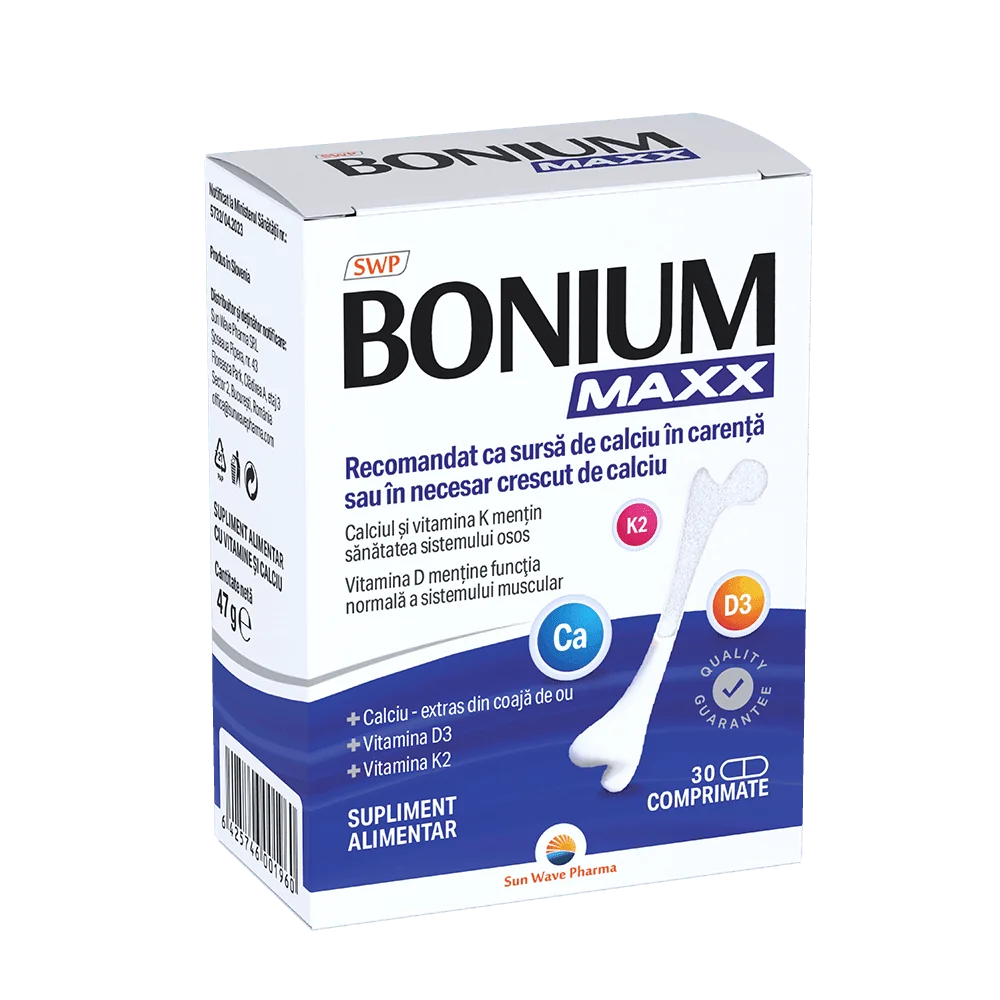 Bonium Maxx, 30 comprimate, Sun Wave Pharma 