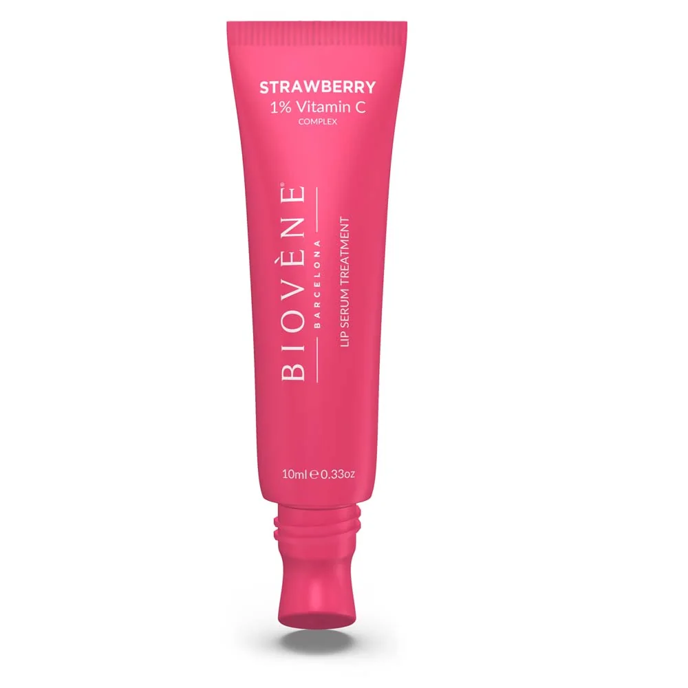 Ser pentru buze Tratament Glow cu 1% Vitamina C si Capsuni, 10ml, Biovene