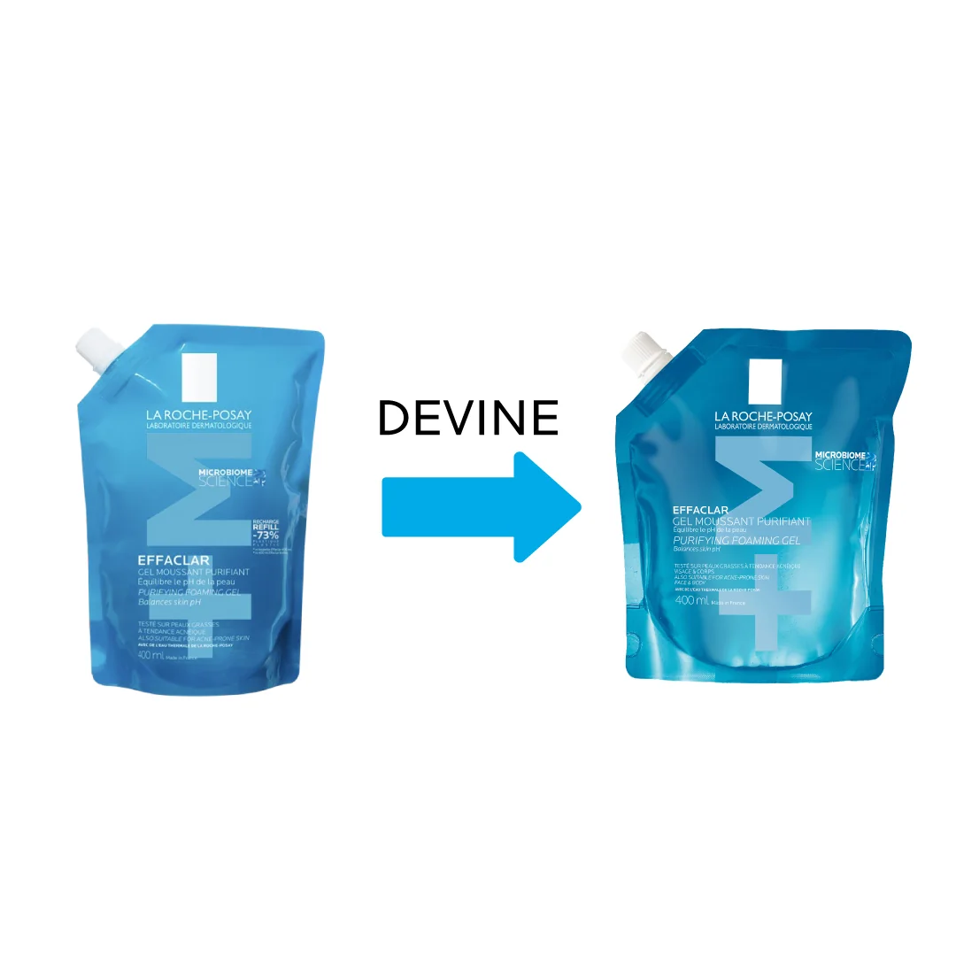 Rezerva gel spumant purifiant +M Effaclar, 400ml, La Roche-Posay