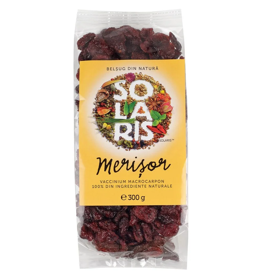 Fructe uscate de merisor, 300g, Solaris