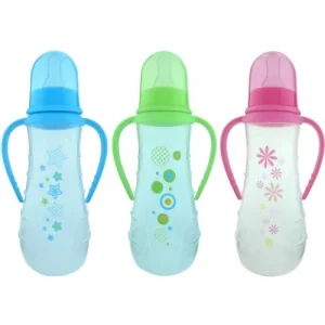 Biberon PP cu manere decorat, 250ml, Primii Pasi