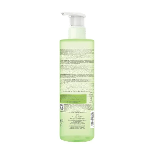 Gel spumant emolient 2 in 1 Exomega, 500ml, A-derma