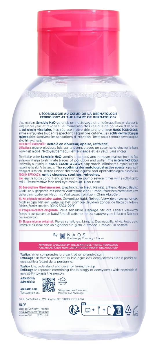 Solutie micelara Sensibio H2O, 850ml, Bioderma 