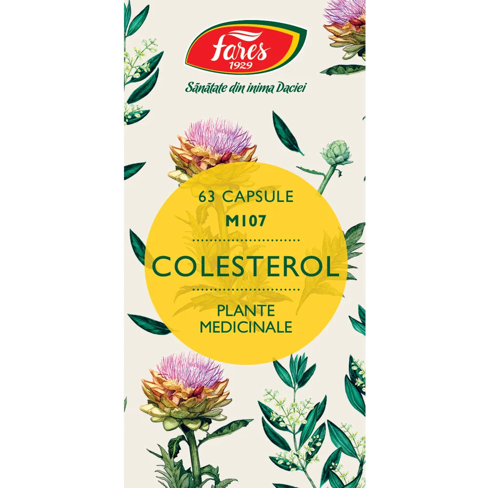 Colesterol M107, 63 capsule, Fares