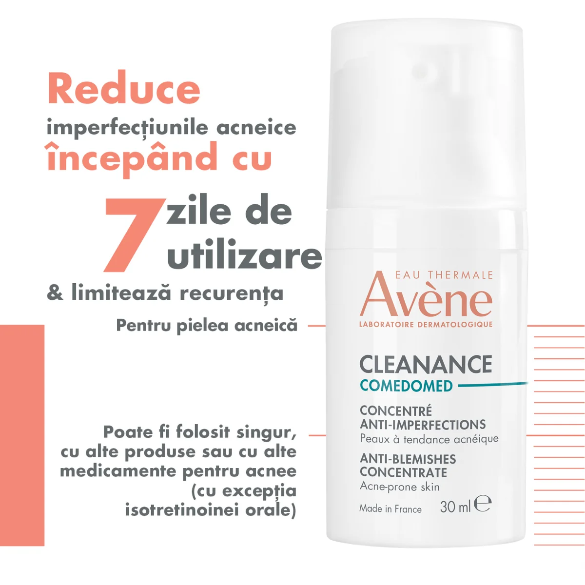 Crema de fata concentrata pentru ten acneic Cleanance Comedomed, 30ml, Avene
