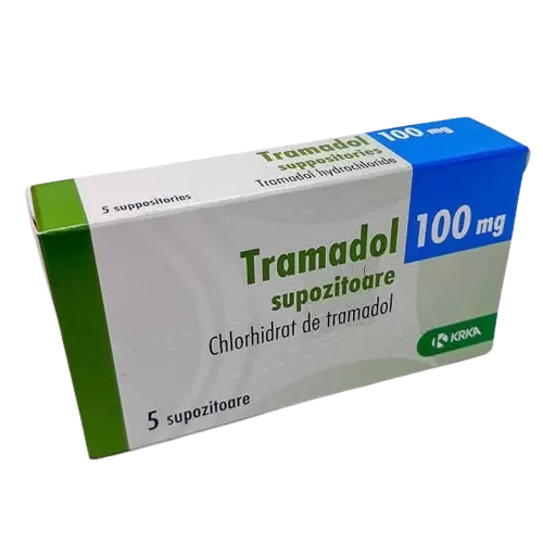Tramadol supozitoare 100mg, 5 supozitoare, KRKA
