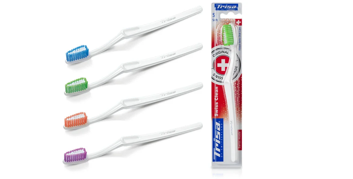 Periuta de dinti Swiss Clean Soft, 1 bucata, Trisa