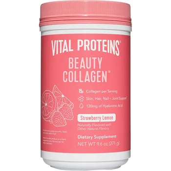 Colagen cu aroma de capsuni si lamaie Beauty Collagen, 325g, Vital Proteins 