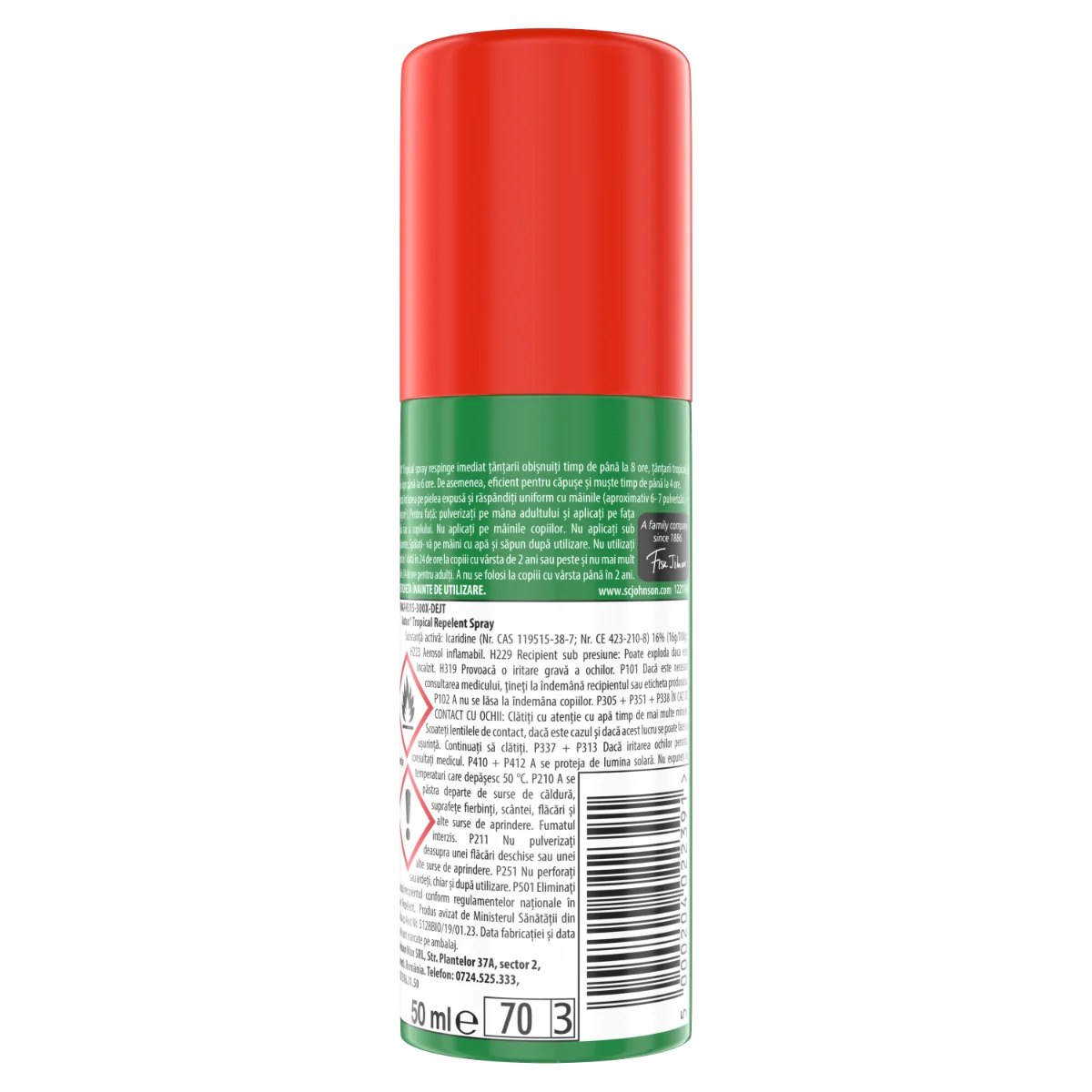Spray repelent impotriva tantarilor Tropical Mini, 50ml, Autan