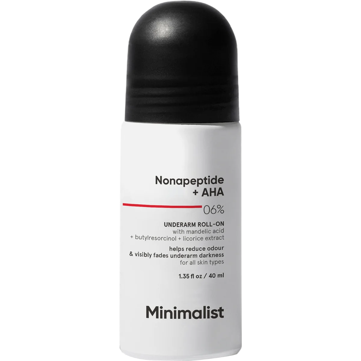 Deodorant roll-on pentru pete hiperpigmentare, 40ml, Minimalist