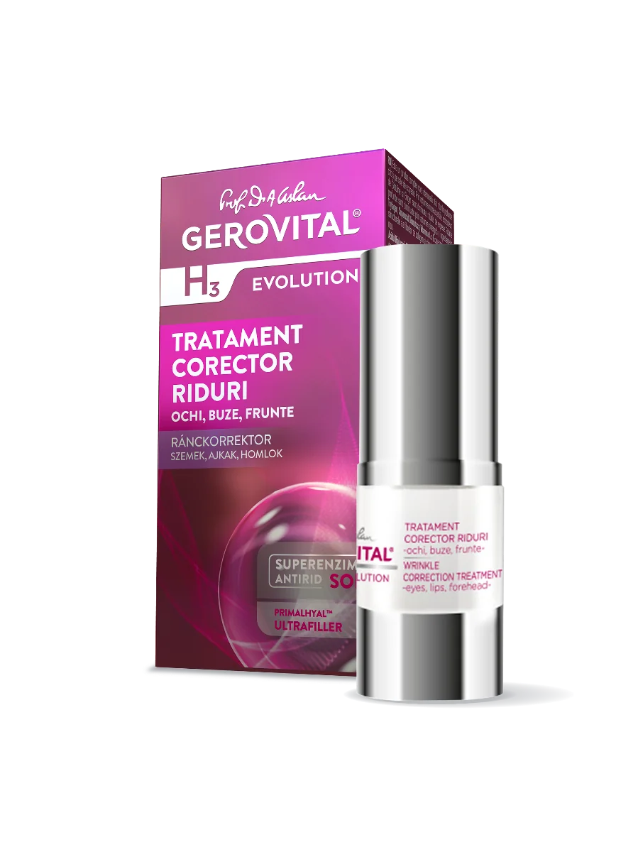 Tratament corector de riduri H3 Evolution, 15ml, Gerovital