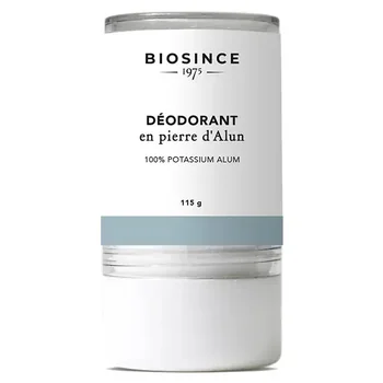 Deodorant organic solid din piatra de Alaun cu aluminiu, 115g, Biosince 1975
