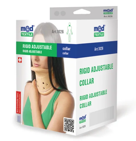 Guler cervical rigid ajustabil 1026, Marimea1, 34-40cm, Bej, Medtextile