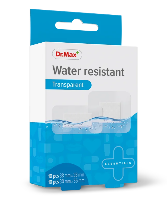 Dr. Max Plasturi rezistenti la apa 38 x 38mm, 10 bucati + 30 x 55mm, 20 bucati