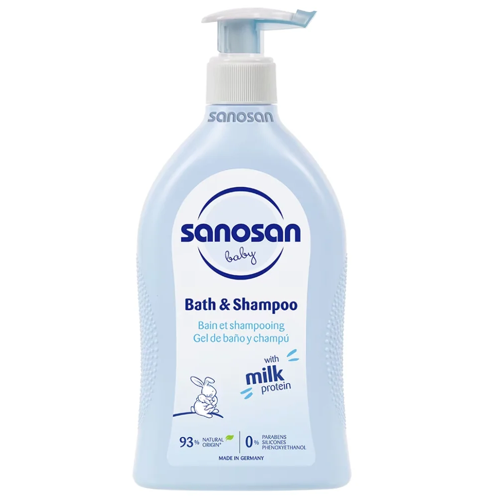 Sampon si spumant cu dispenser Baby, 400ml, Sanosan