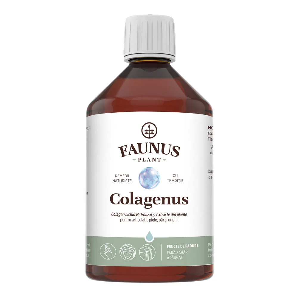 Colagen lichid pentru articulatii si piele Colagenus, 500ml, Faunus Plant