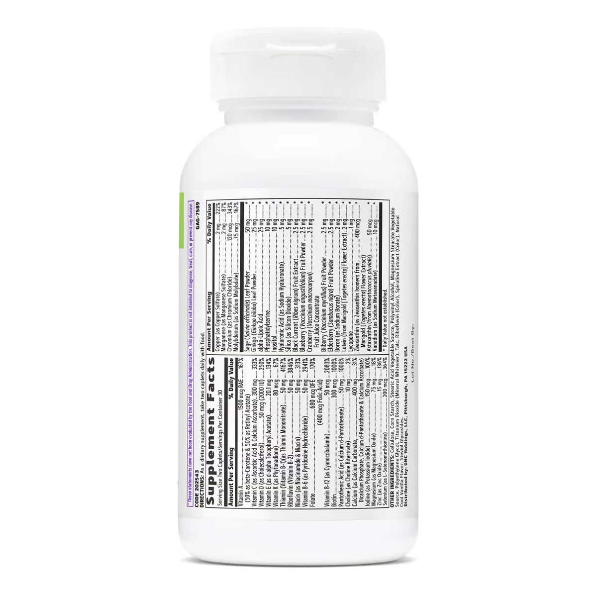 Multivitamine si minerale pentru femei Women’s One Daily Multivitamin, 60 capsule, GNC