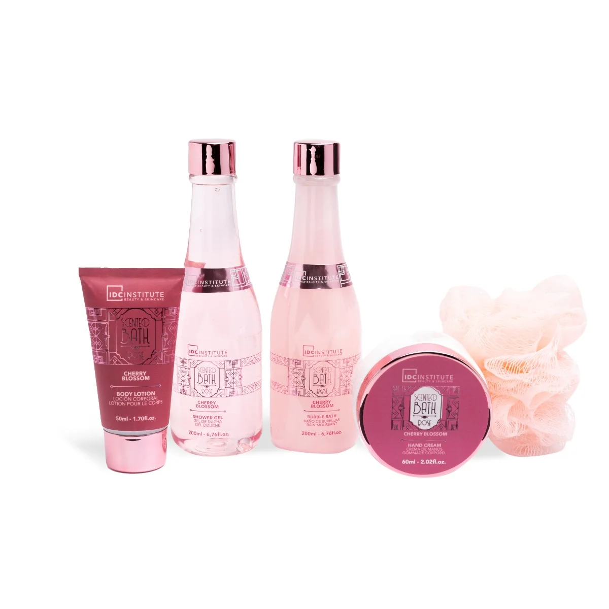 Set de baie Scented Rose Complete, 5 piese, IDC Institute