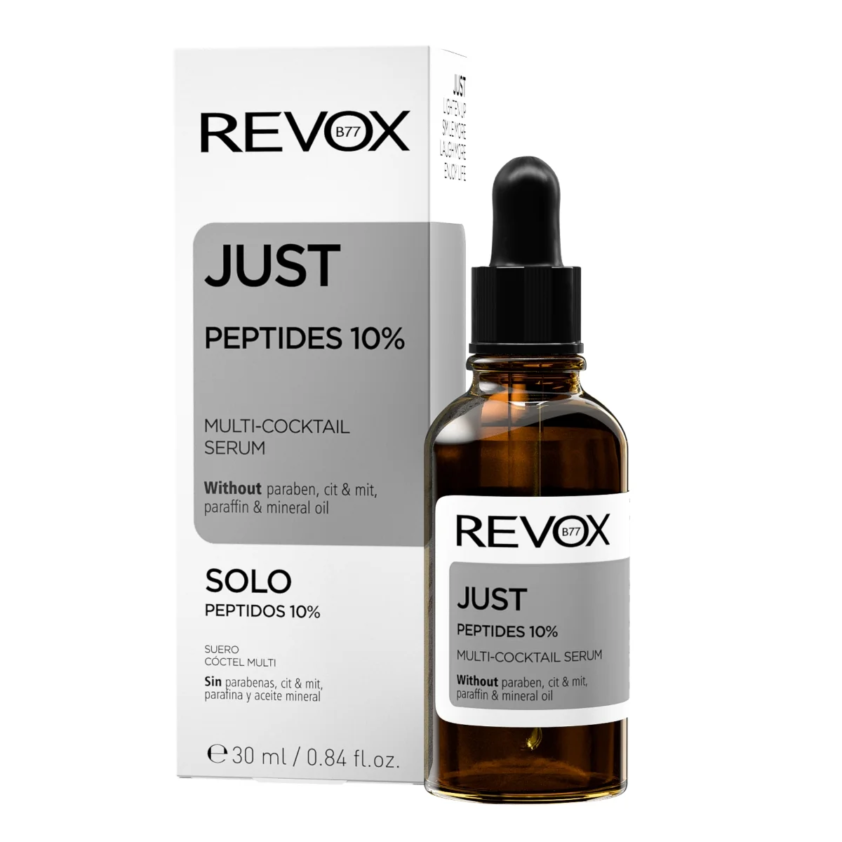 Serum pentru fata Just Peptides 10% Multi-Cocktail, 30ml, Revox